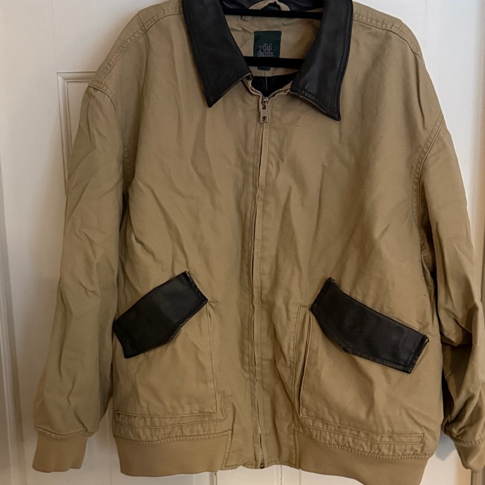 NWT Wild Fable bomber jacket w/ faux leather accents size XXL